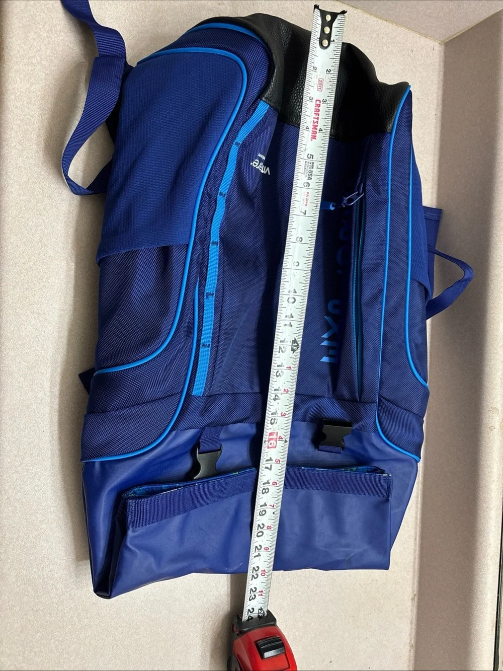 VMware by Broadcom 2025 Explore Laptop Travel Blue Backpack Holds 16” Laptops